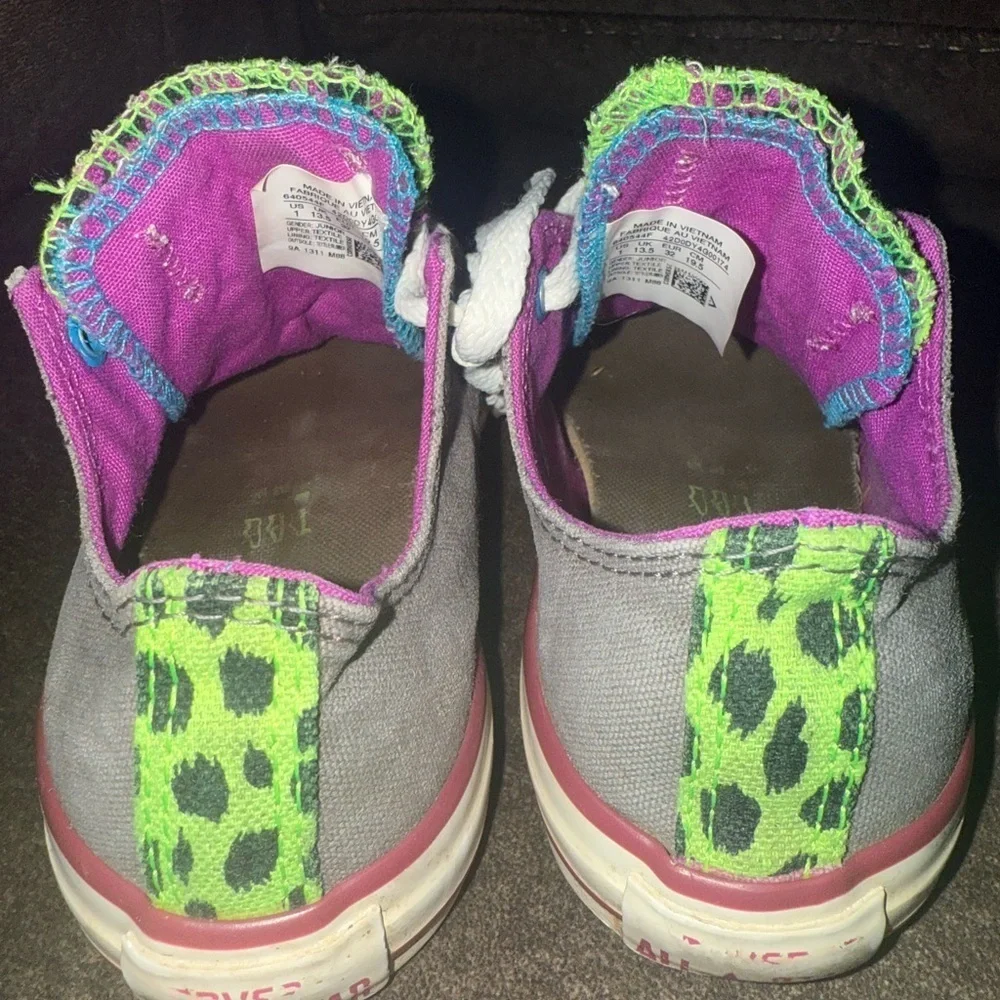 Converse Multicolor Sneakers, Sz 1 Youth